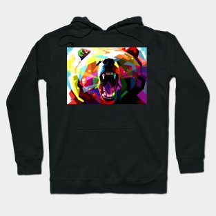 Bear Pop Art Wpap Hoodie